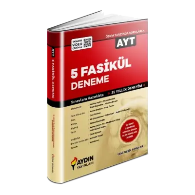 AYDIN AYT 5 Fasikül Deneme (2023 ÖZEL) (Kampanyalı Ürün)