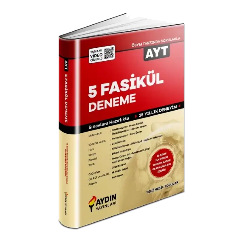 AYDIN AYT 5 Fasikül Deneme (2023 ÖZEL) (Kampanyalı Ürün)