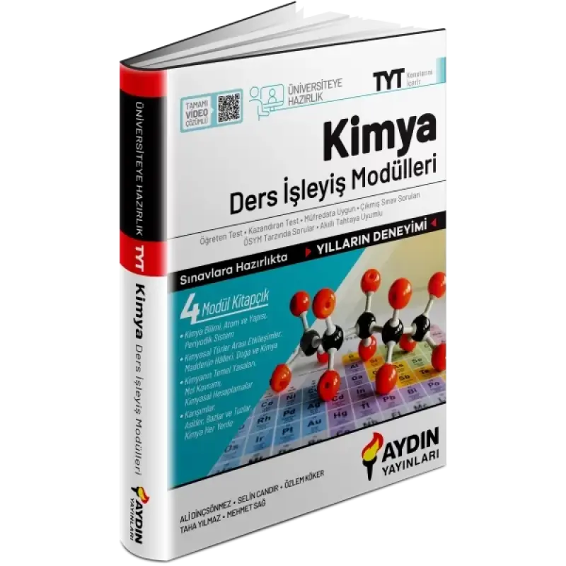 AYDIN Üniversiteye Hazırlık TYT Kimya Ders İşleyiş Modülleri