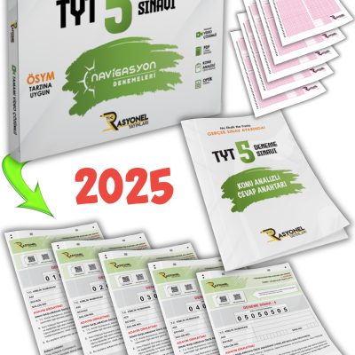 2025 Tyt Tüm Dersler Navigasyon 5'li Genel Deneme Seti (ÖSYM AYARINDA)