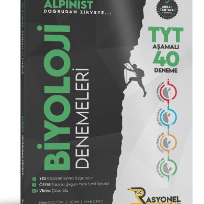 TYT Biyoloji 40'lı Deneme Seti (Alpinist Serisi) (Yazarlarından Video Çözümlü)