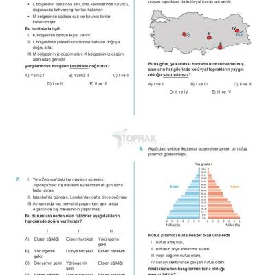 TOPRAK TYT Sosyal Bilimler Deneme Kitabı (GUNCEL)