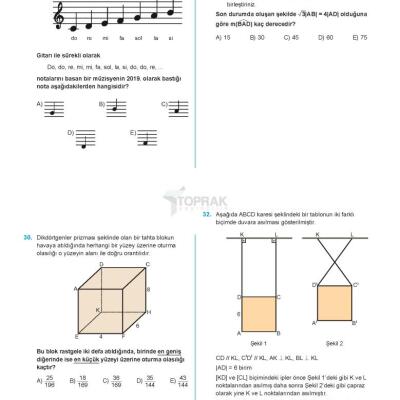 TOPRAK TYT Matematik Deneme Kitabı (GÜNCEL)
